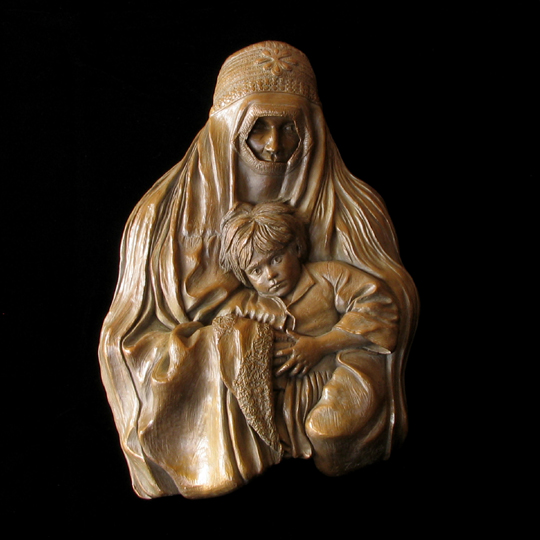 Woman in Burka with Child